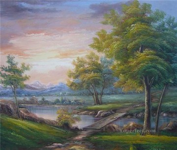 Cheap Vivid Freehand 08 Bob Ross Landscape Oil Paintings